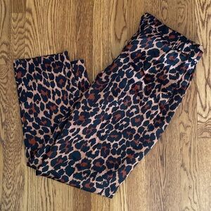J. Crew Black and Brown Animal Print Pants - Women’s Size 6